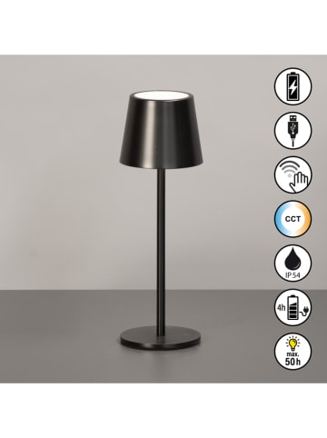 FH Lighting Ledtafellamp "Roxi" zwart - (H)27 x Ø 5,5 cm