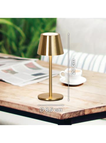 FH Lighting Ledtafellamp "Salerno" goudkleurig - (H)20 x Ø 8,5 cm