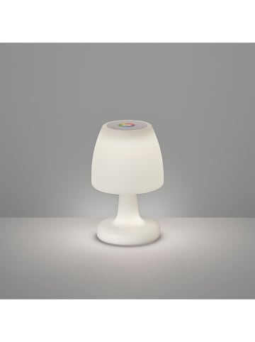 FISCHER & HONSEL LED-Tischleuchte in Weiß - (H)26 x Ø 16 cm