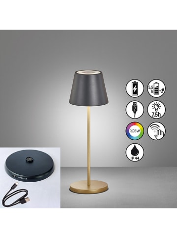 FH Lighting Lampa stołowa LED w kolorze złoto-antracytowym - wys. 34 x Ø 11 cm