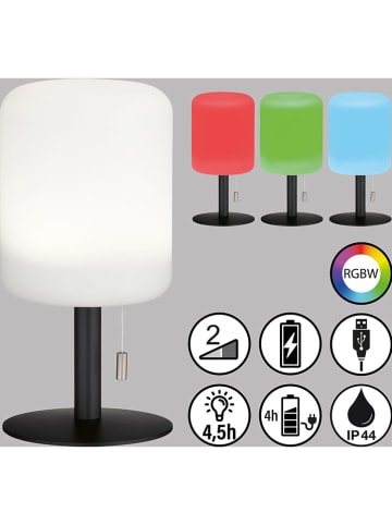 FH Lighting Ledtafellamp "Larino" wit/zwart - (H)25 x Ø 12 cm