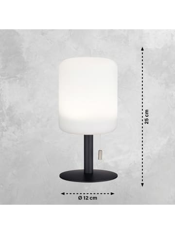 FH Lighting Lampa stołowa LED "Larino" w kolorze biało-czarnym - wys. 25 x Ø 12 cm