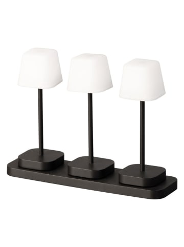 FH Lighting Lampa stołowa LED "Set" w kolorze czarno-białym - 30 x 21,5 cm