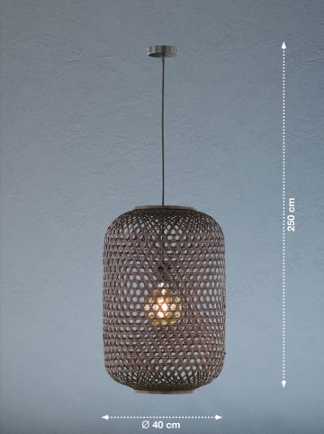 FH Lighting Lampa wisząca "Calla" w kolorze czarnym - Ø 40 cm