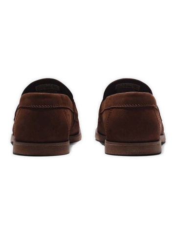Timberland Skórzane mokasyny "Classic boat" w kolorze ciemnobrązowym