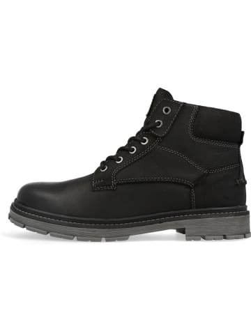 Wrangler Skórzane botki "Allan" w kolorze czarnym