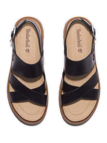 Timberland Skórzane sandały "Clairemont Way" w kolorze czarnym