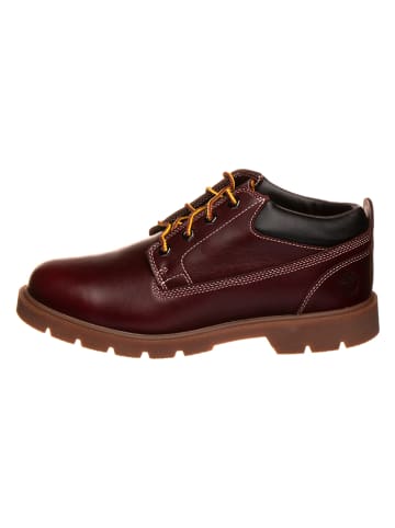 Timberland Skórzane botki w kolorze czerwonym
