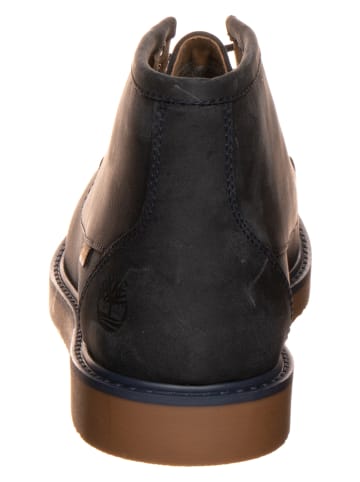 Timberland Leder-Boots in Dunkelblau