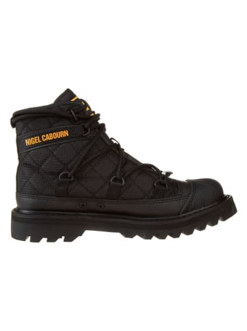 CAT Botki "Omaha Alt Lace" w kolorze czarnym