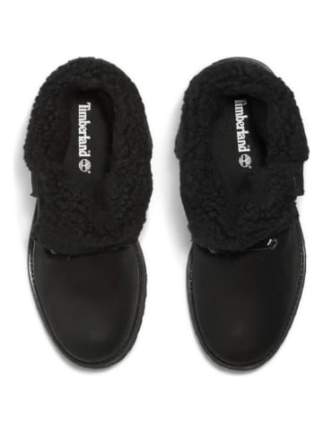 Timberland Skórzane botki w kolorze czarnym