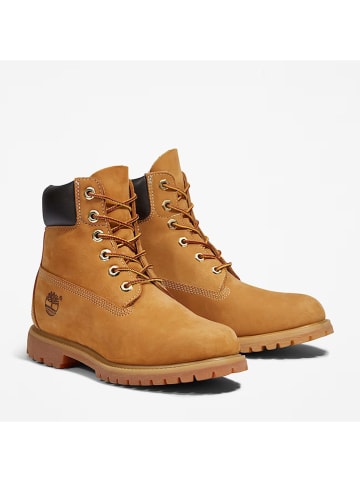 Timberland Leder-Boots "Premium 6" in Hellbraun