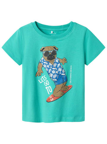 name it Shirt "Frolle" in Türkis