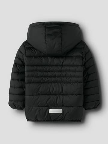 name it Doorgestikte jas "Marble" zwart