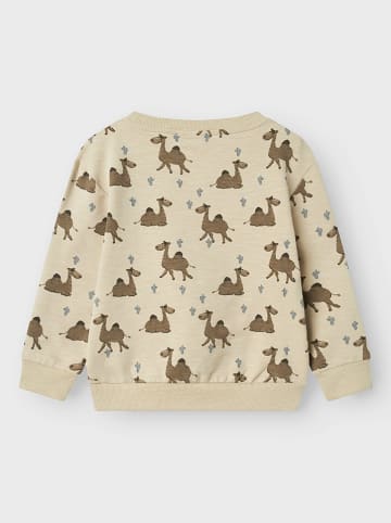 name it Sweatshirt "Jano" beige/lichtbruin