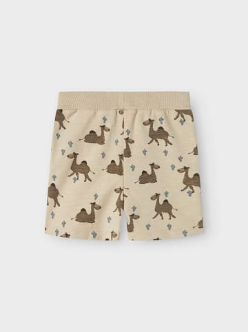 name it Sweatshorts "Jano" in Beige/ Hellbraun