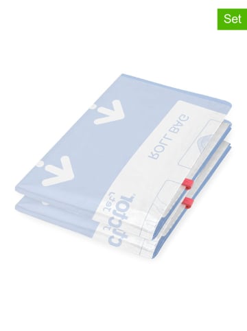 Compactor 2-delige set: compressiezakken "Roll up M" paars - (L)65 x (B)45 cm