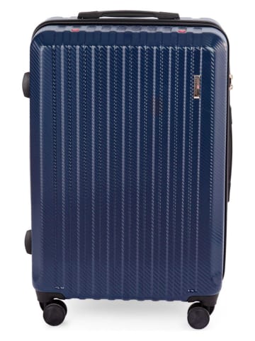 Compactor Hardcase-trolley "Terra" donkerblauw - (B)48,5 x (H)68 x (D)26 cm