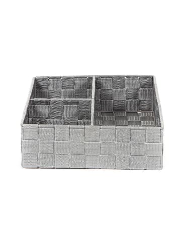 Compactor Aufbewahrungskorb "Stan" in Grau - (B)32 x (H)25 x (T)8 cm