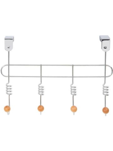 Compactor Deurhakenlijst "Spirale" zilverkleurig - (B)33 x (H)7 x (D)21 cm