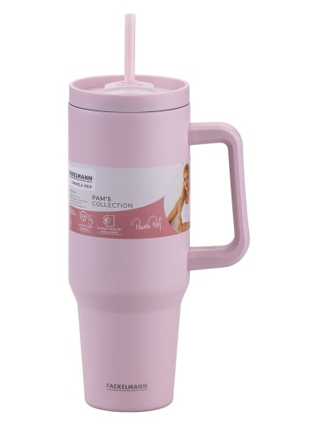 Fackelmann x Pamela Reif Kubek termiczny w kolorze jasnoróżowym - 1,2 l