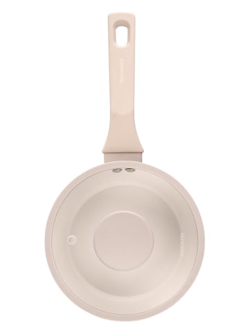 Fackelmann x Pamela Reif 2-delige set: steelpan ''Shell'' beige - Ø 16 cm