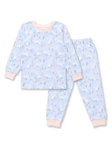 Sense Organics Pyjama "Long John" in Hellblau