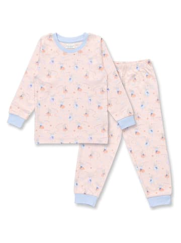 Sense Organics Piżama "Long John" w kolorze jasnoróżowym