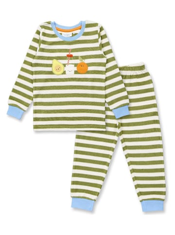 Sense Organics Pyjama "Long John" in Creme/ Khaki