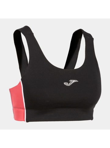 Joma Biustonosz sportowy w kolorze czarno-różowym