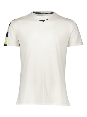 Mizuno Koszulka funkcyjna "Shadow" w kolorze biało-żółto-czarnym