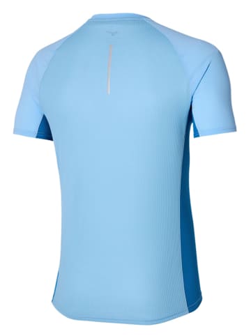 Mizuno Koszulka w kolorze błękitnym do biegania