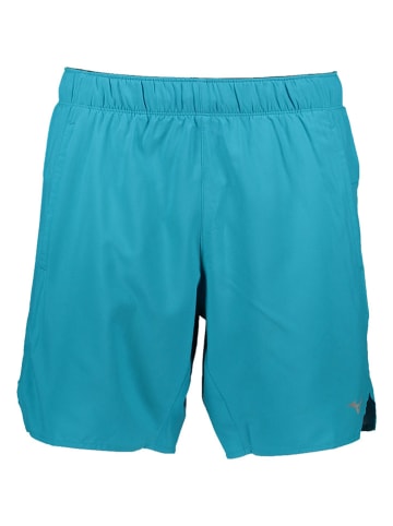 Mizuno 2in1-Funktionsshorts "Core 7.5" in Türkis
