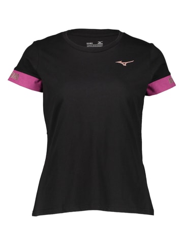 Mizuno Shirt in Schwarz/ Pink