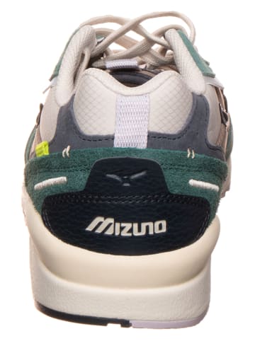 Mizuno Skórzane sneakersy "Sky Medal Beta" w kolorze zielono-jasnobrązowym
