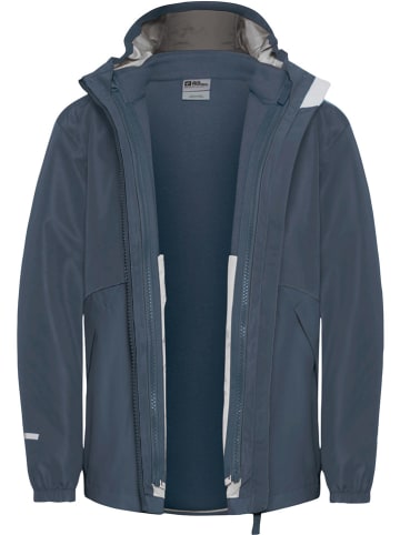 Jack Wolfskin 3in1-Funktionsjacke "Iceland" in Dunkelblau