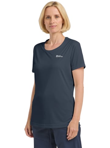 Jack Wolfskin Funktionsshirt "Tech T" in Dunkelblau