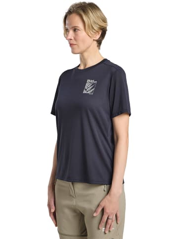 Jack Wolfskin Funktionsshirt "Vonnan" in Anthrazit