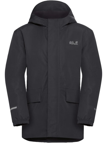Jack Wolfskin Regenjas "Canvey" zwart