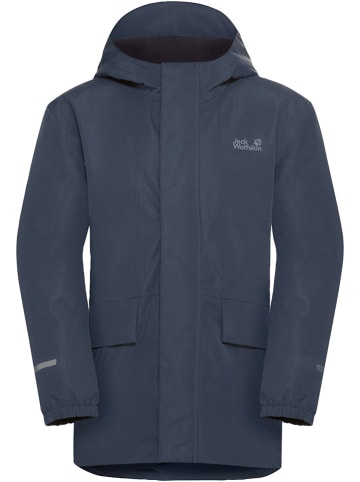 Jack Wolfskin Regenjacke "Canvey" in Dunkelblau