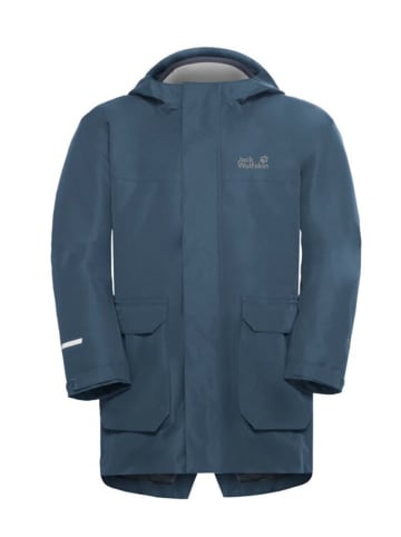 Jack Wolfskin Kurtka funkcyjna 3w1 "Canvey" w kolorze granatowym