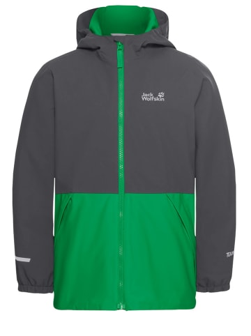 Jack Wolfskin Kurtka zimowa "Snowy Days" w kolorze zielono-antracytowym