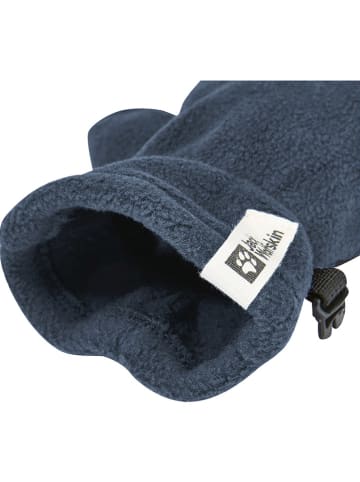 Jack Wolfskin Fingerhandschuhe "Fleece" in Dunkelblau