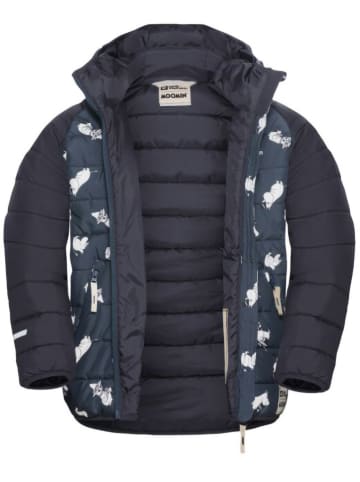 Jack Wolfskin Winterjacke "Moomin" in Dunkelblau/ Weiß