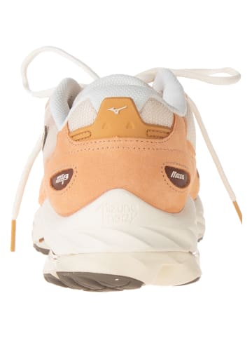 Mizuno Leder-Sneakers "Wave Rider B" in Orange/ Beige