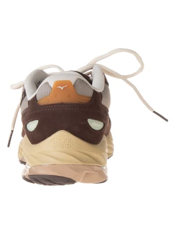 Mizuno Leder-Sneakers "Wave Rider B" in Hellbraun