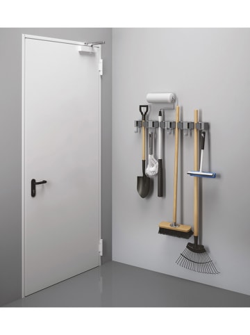 metaltex 2er-Set: Besenleisten ''Hang-up'' in Grau - (B)21,5 x (H)4,5 x (T)5 cm