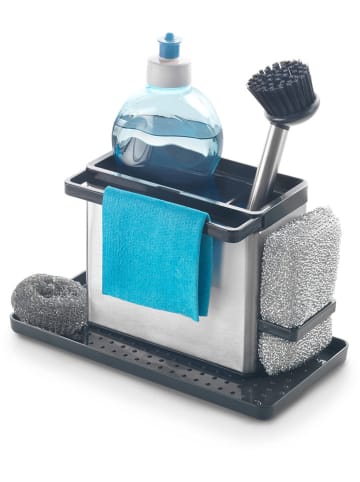 metaltex Gootsteenorganizer "Tidytex" grijs/zilverkleurig - (B)24 x (H)14 x (D)13 cm