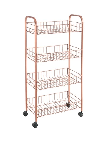 metaltex Allzweckwagen "Ascona" in Kupfer - (B)41 x (H)86 x (T)26 cm