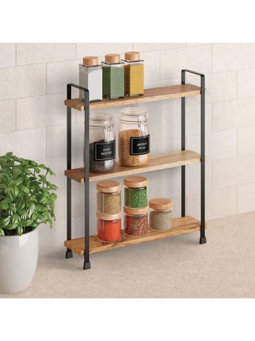 metaltex Gewürzregal in Hellbraun - (B)34 x (H)38 x (T)8 cm